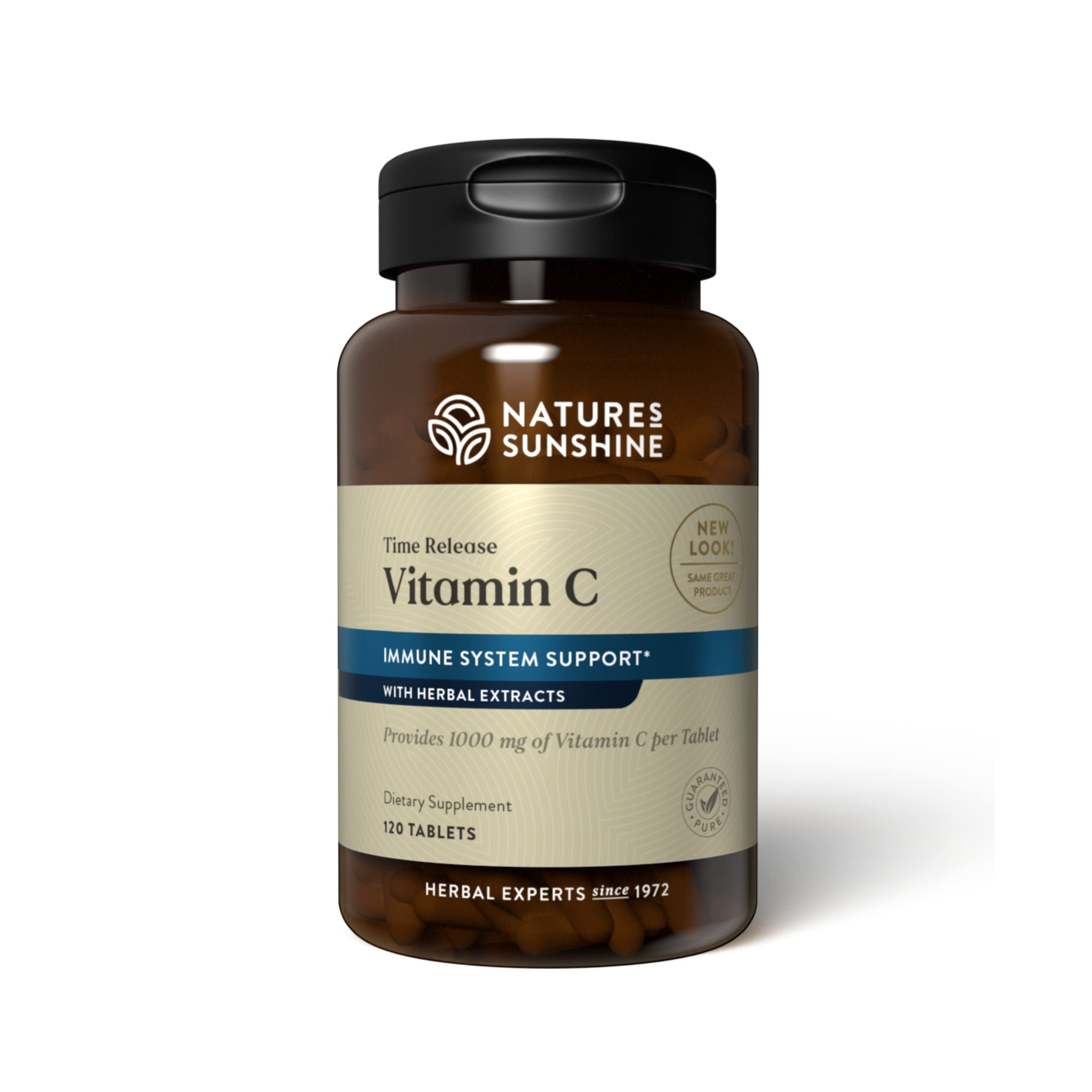 Nature's Sunshine Vitamin C 1000mg tablets front view