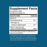 Nature's Sunshine Vitamin C Tablets 250mg side view showing tablet size