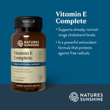 Nature's Sunshine Vitamin E Softgels side view