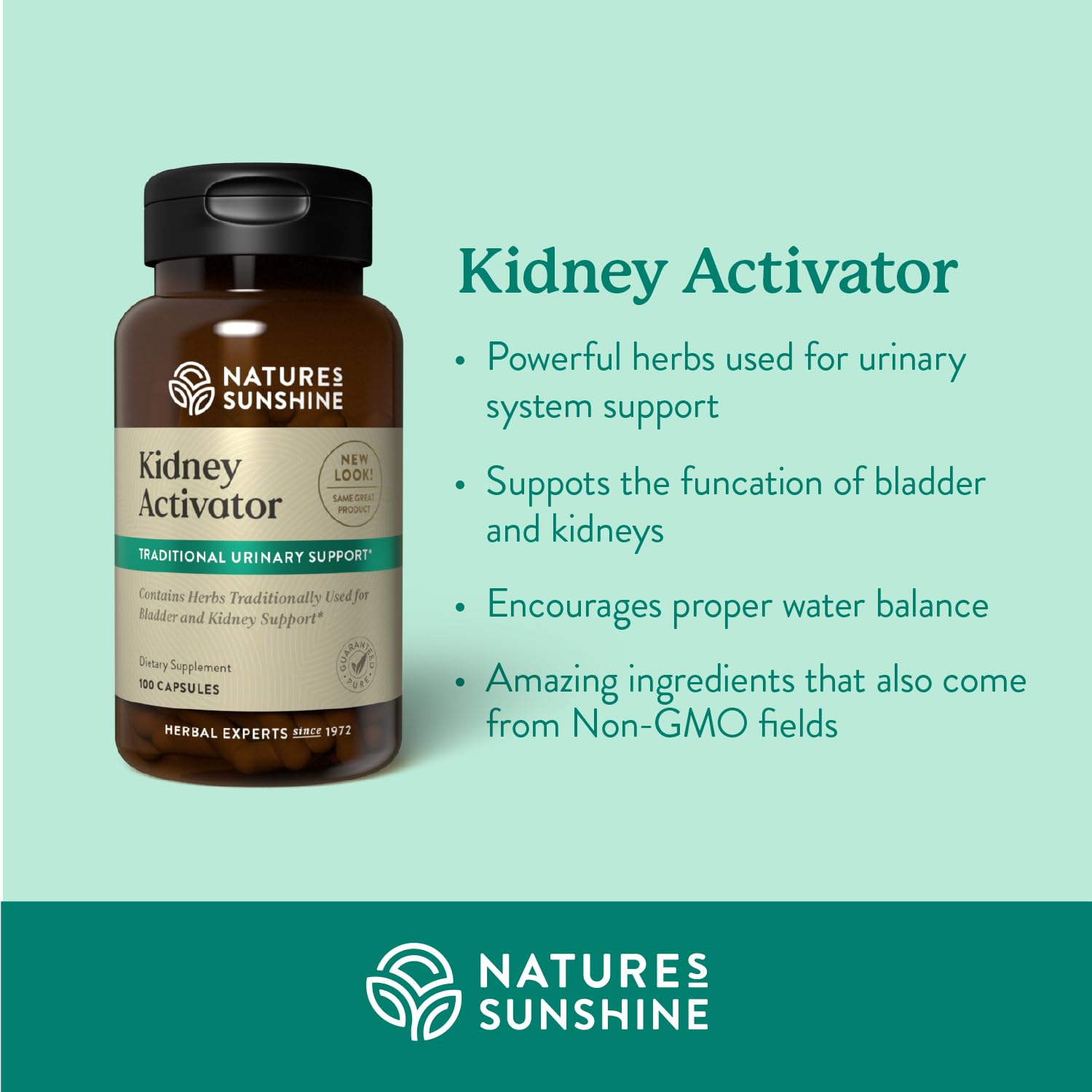 Nature's Sunshine Water Balance Supplement side view