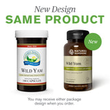 Nature's Sunshine Wild Yam Root Supplement on a wooden table