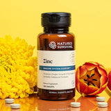 Nature's Sunshine Zinc Supplement 25mg side view