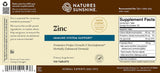 Nature's Sunshine Zinc Supplement 25mg with measuring spoon