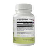 Nature's Trove 5-HTP capsules displayed on a wooden surface