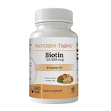 Nature's Trove Biotin Chewable Tablets front view with packaging