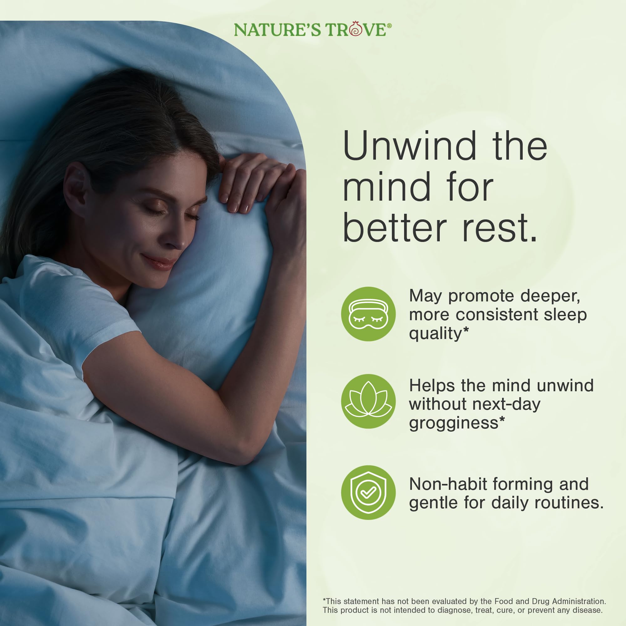 Nature's Trove L-Theanine 200mg ingredients list