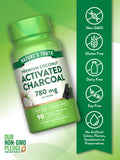 Nature's Truth Activated Charcoal Capsules back view