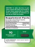 Nature's Truth Activated Charcoal Capsules side view