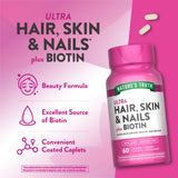 Nature's Truth Biotin 5000 mcg supplement packaging