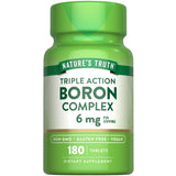 Nature's Truth Boron Complex 6mg Vegan Tablets front view