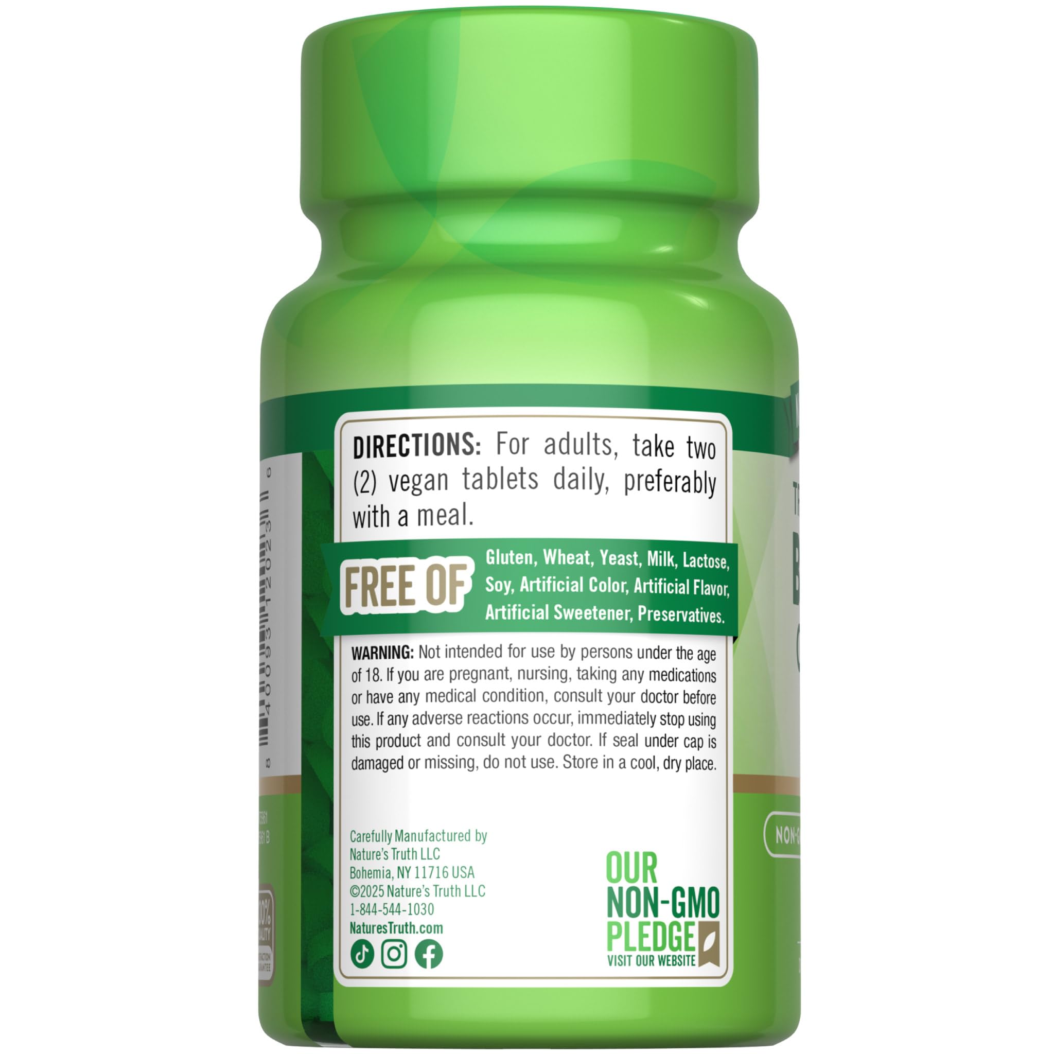Nature's Truth Boron Complex 6mg Vegan Tablets with other supplements