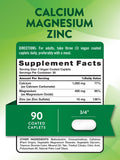 Nature's Truth Calcium Magnesium Zinc Supplement side view