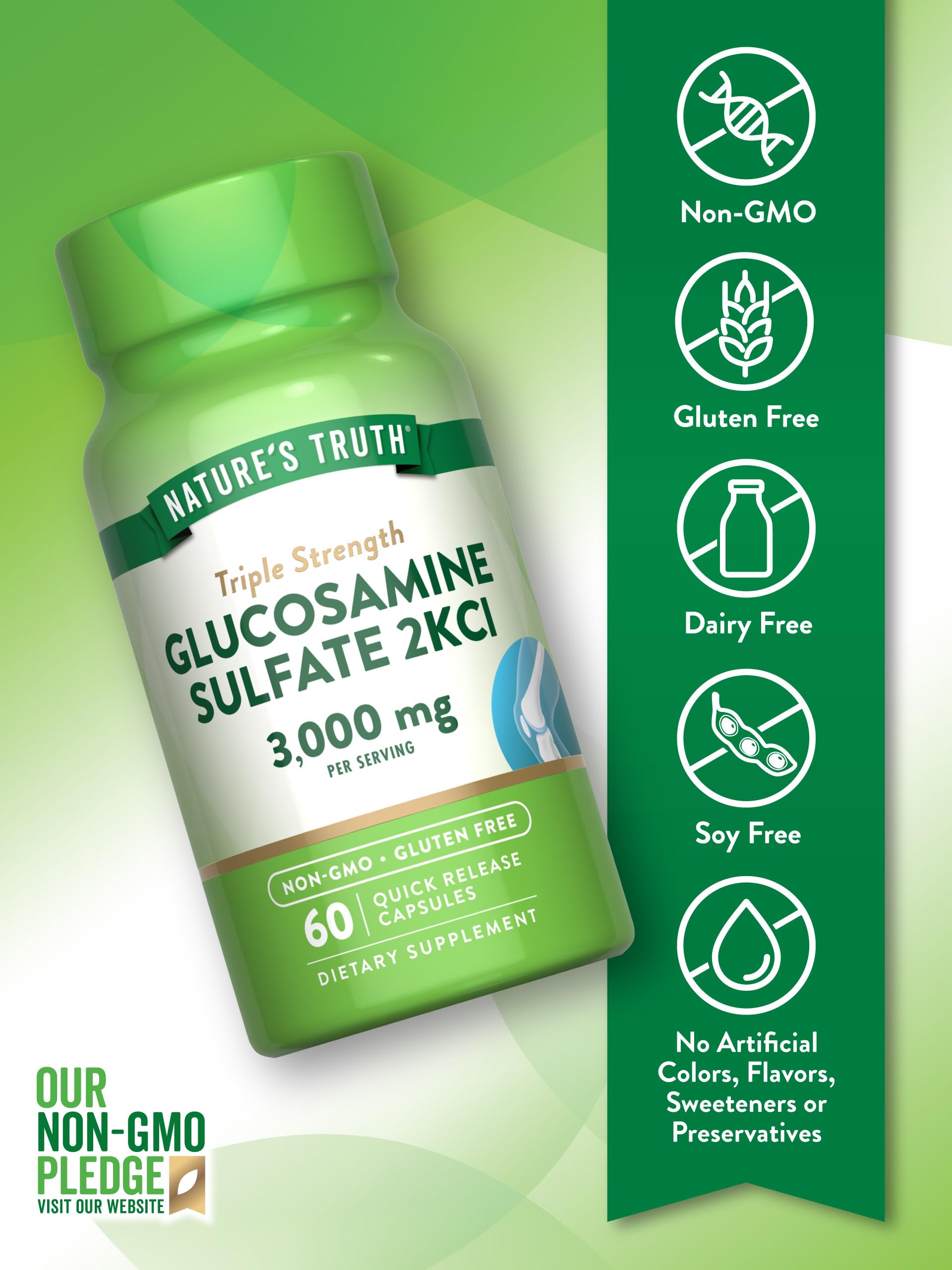 Nature's Truth Chondroitin supplement capsules close-up