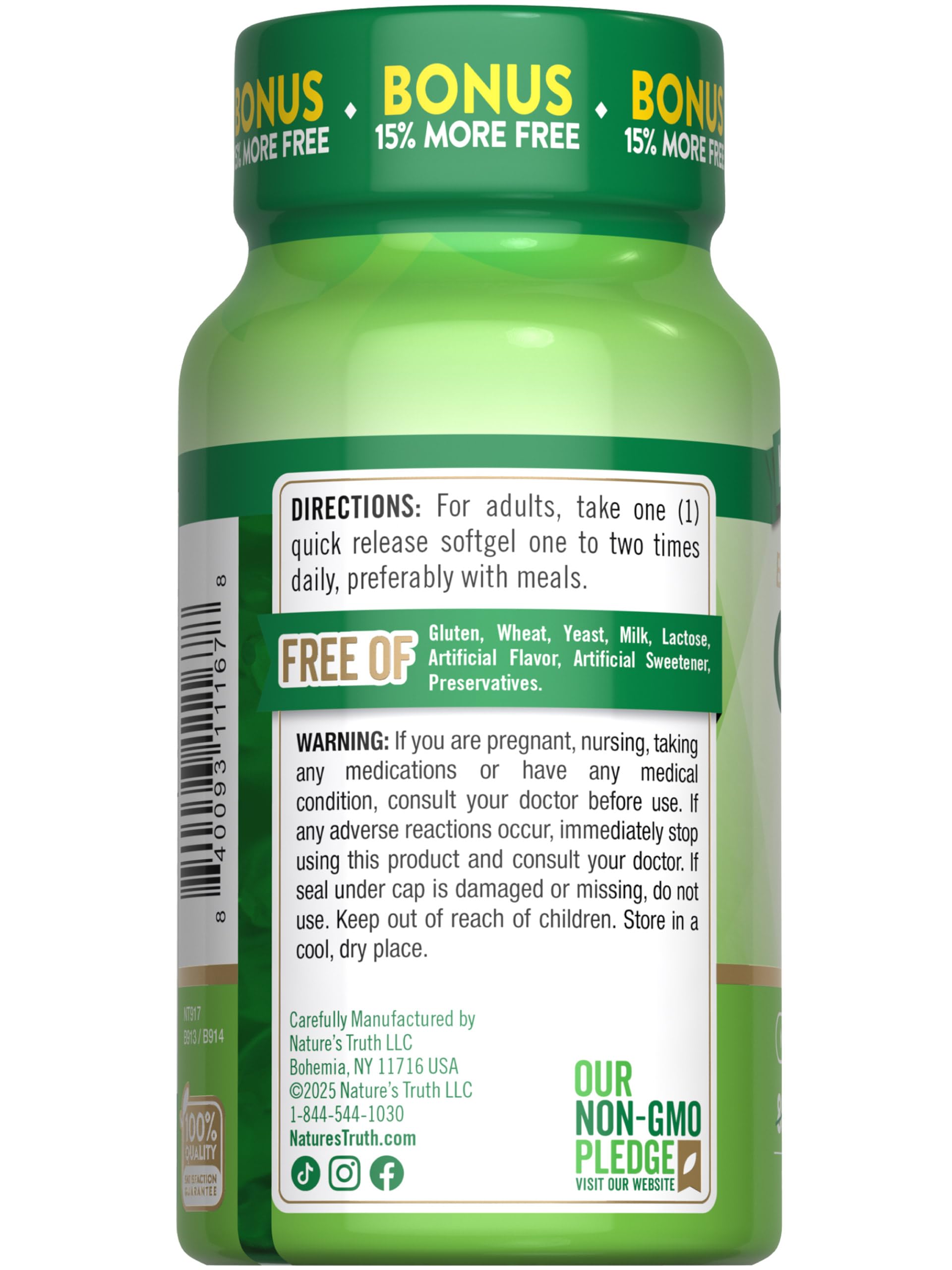 Nature's Truth Coenzyme Q10 200mg softgel lifestyle scene