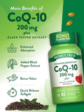 Nature's Truth Coenzyme Q10 200mg softgel with Black Pepper Extract