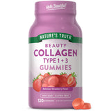 Nature's Truth Collagen Peptides Gummies front view with strawberry flavour