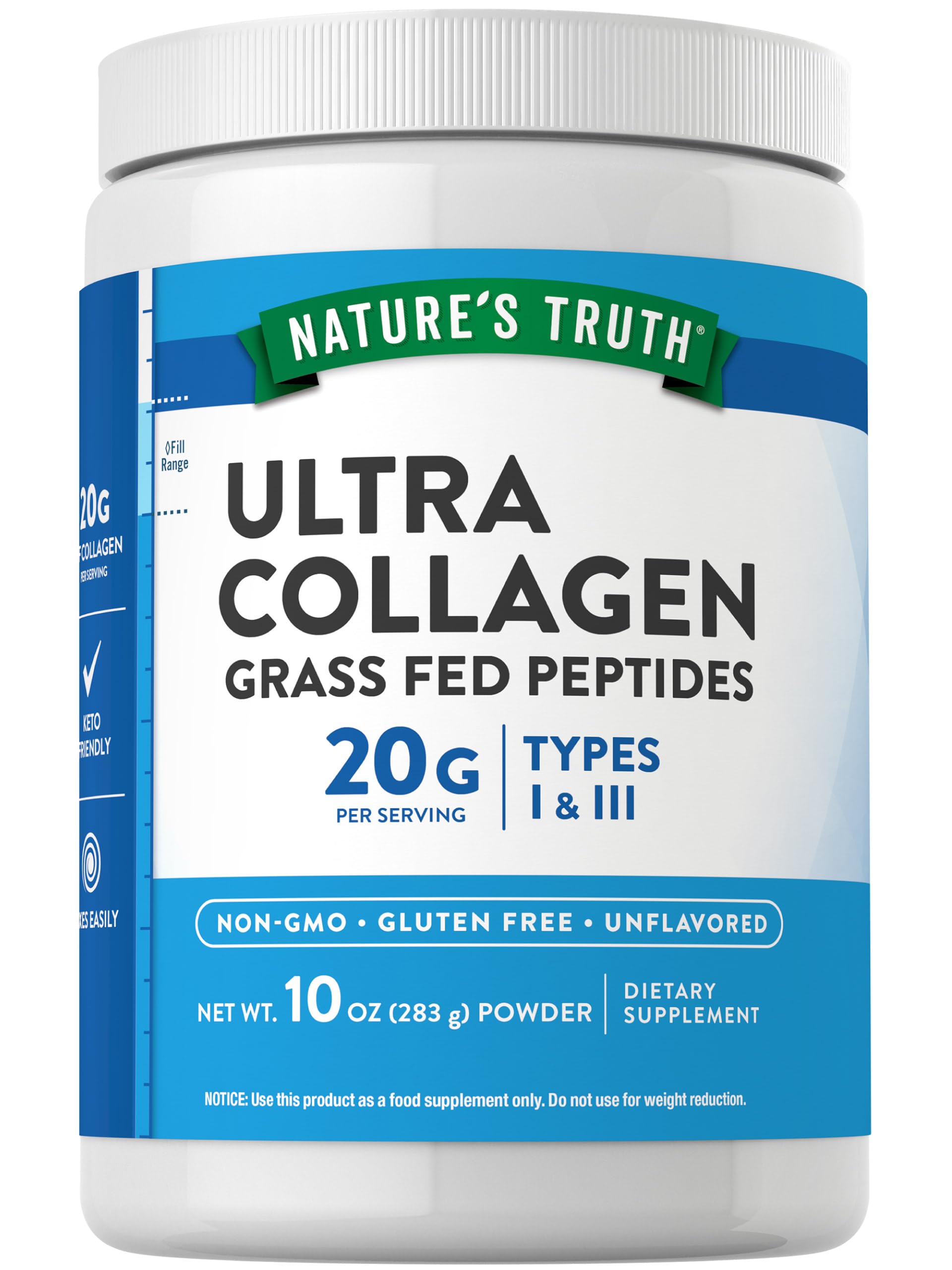 Nature's Truth Collagen Peptides Powder 354g front view