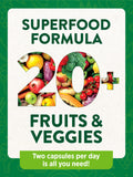 Nature's Truth Daily Fruits & Veggies supplement back view with ingredients