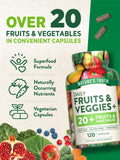Nature's Truth Daily Fruits & Veggies supplement on a wooden table