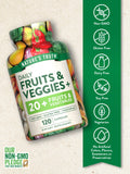Nature's Truth Daily Fruits & Veggies supplement side view with label