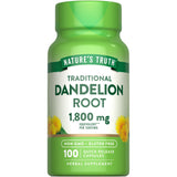 Nature's Truth Dandelion Root Capsules front view with packaging