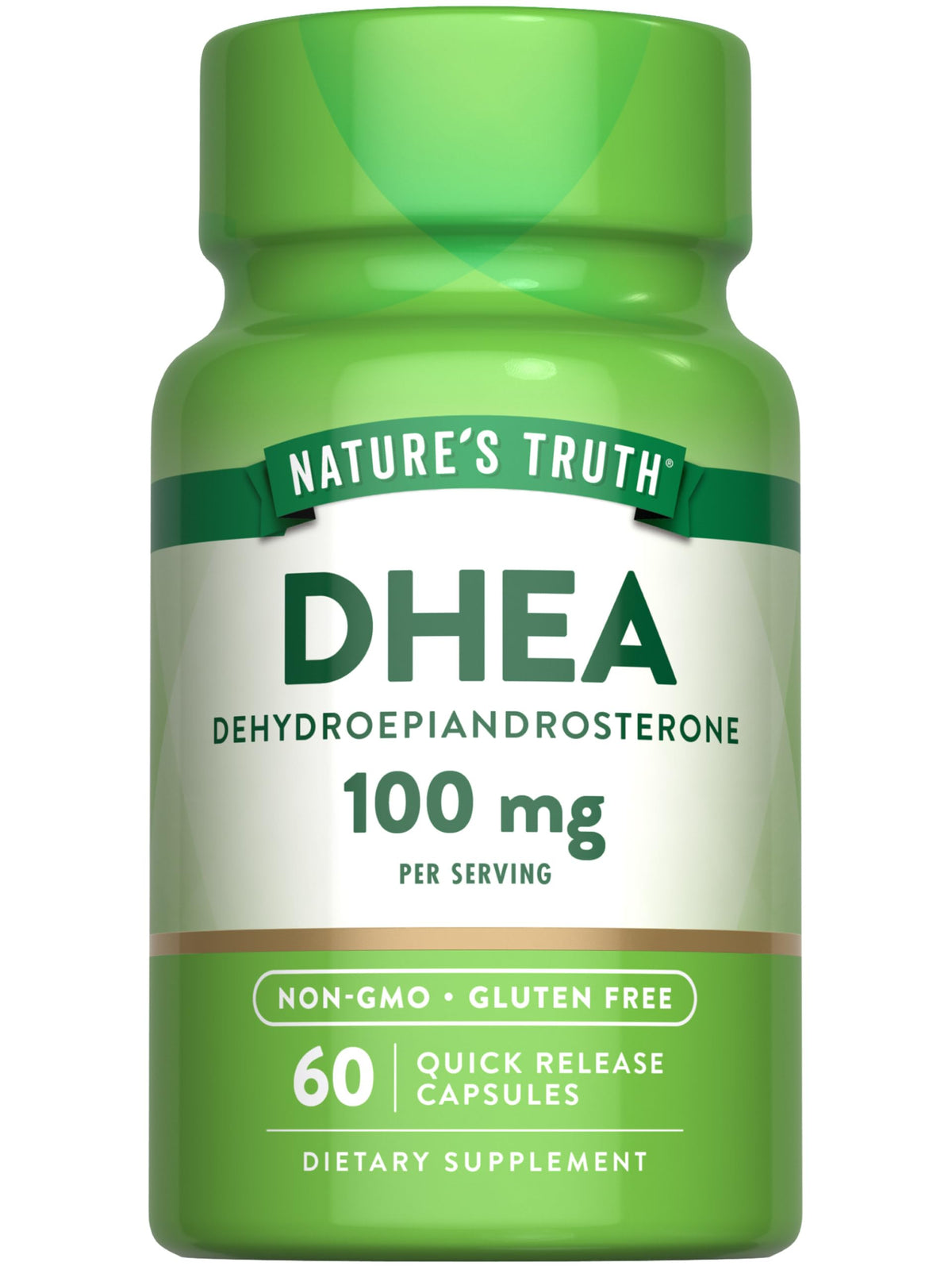 Nature's Truth DHEA 100mg Capsules front view