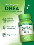 Nature's Truth DHEA 25mg supplement tablets ingredients list