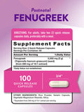 Nature's Truth Fenugreek Capsules side view showing capsule details