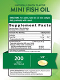 Nature's Truth Fish Oil Mini Softgels side view showing softgel size