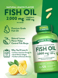 Nature's Truth Fish Oil Softgels back view with ingredient list