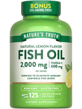 Nature's Truth Fish Oil Softgels front view with packaging