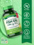 Nature's Truth Fish Oil Softgels showing natural lemon flavour