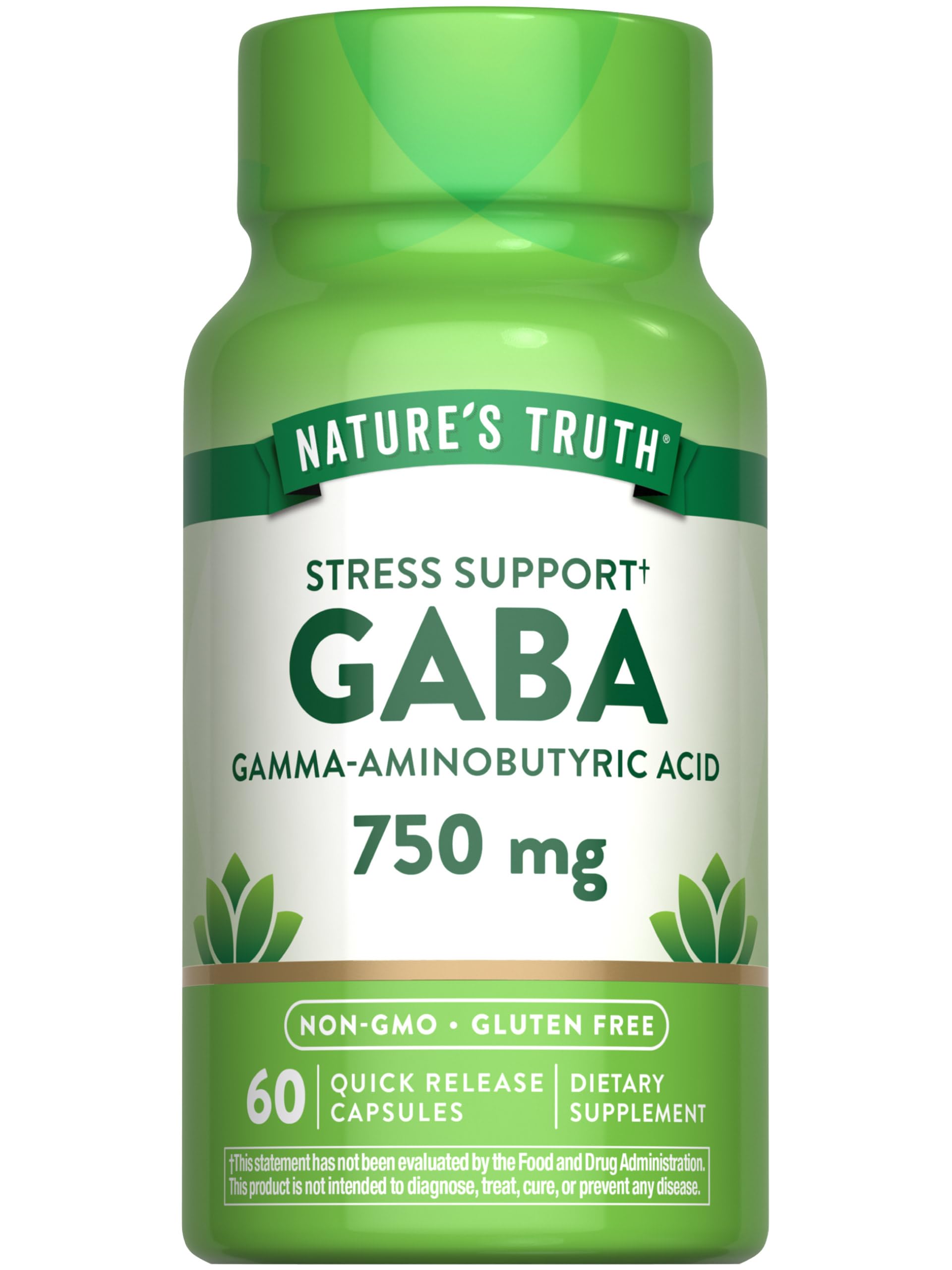 Nature's Truth GABA Quick Release Capsules front view