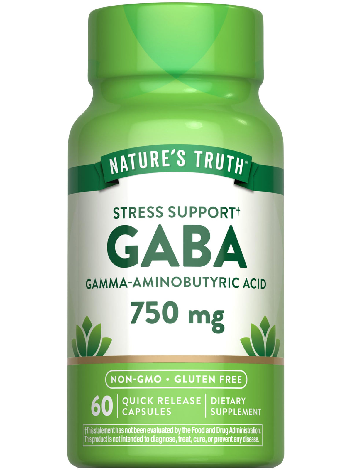 Nature's Truth GABA Quick Release Capsules front view