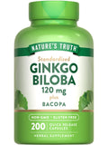 Nature's Truth Ginkgo Biloba 120mg capsules front view