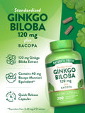 Nature's Truth Ginkgo Biloba capsules on wooden table