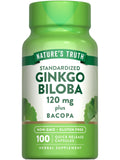 Nature's Truth Ginkgo Biloba Extract 120mg capsules front view