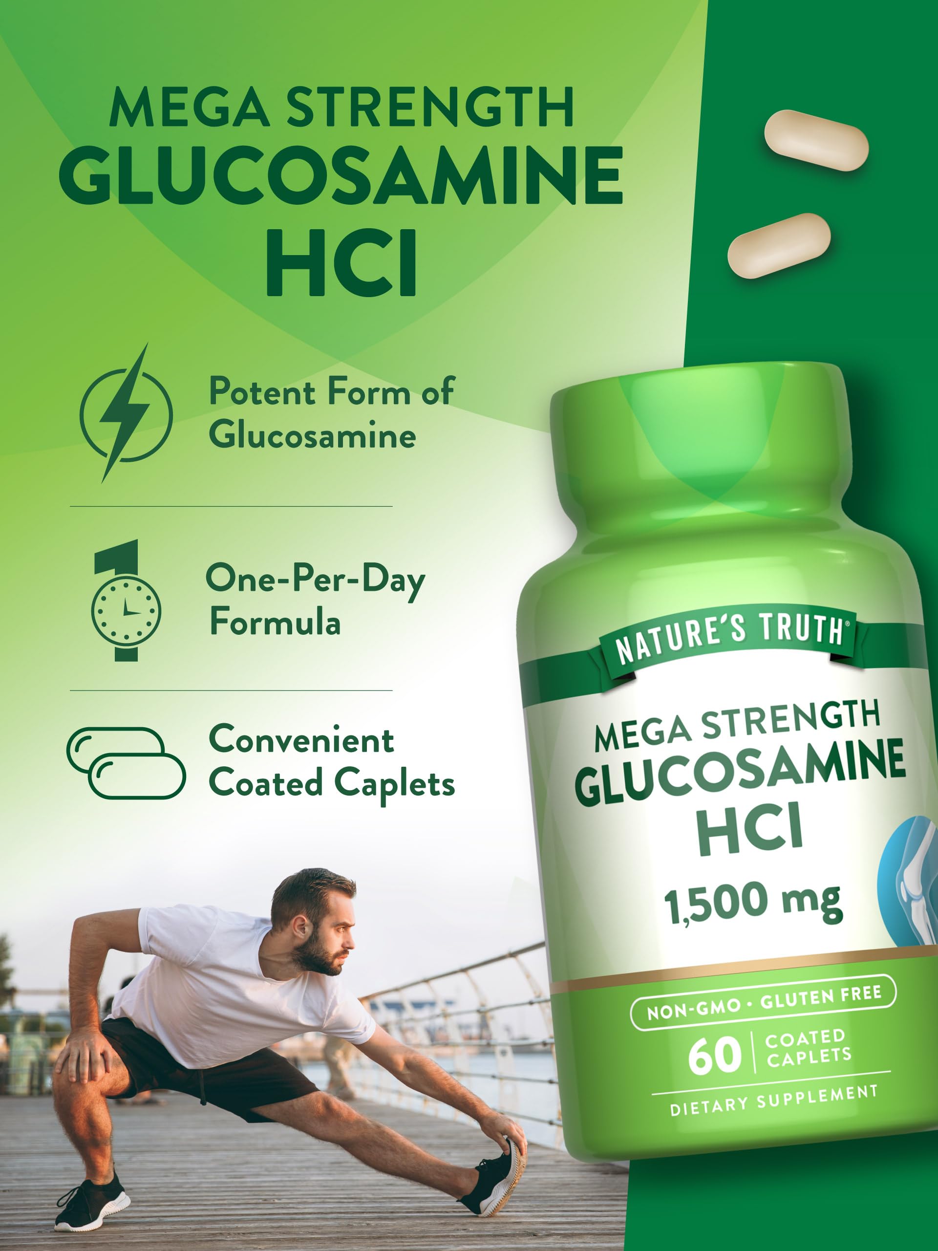 Nature's Truth Glucosamine Chondroitin supplement ingredients list
