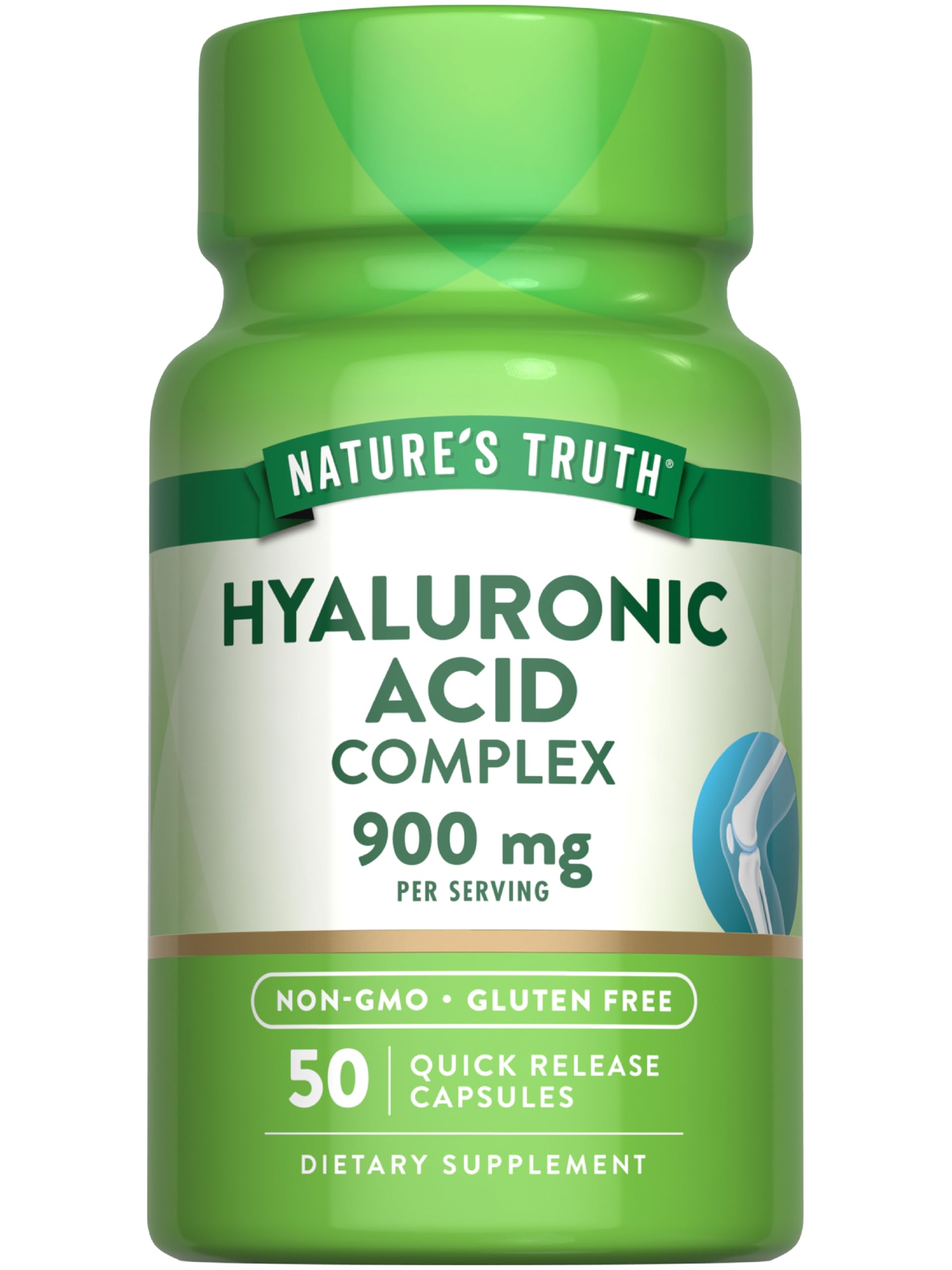 Nature's Truth Hyaluronic Acid Complex 100mg capsules front view