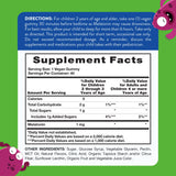 Nature's Truth Kids Melatonin Gummy back view showing ingredients