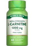 Nature's Truth L-Carnitine 1000mg capsule bottle front view