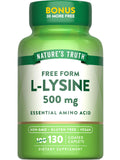 Nature's Truth L-Lysine Capsules front view with packaging