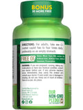 Nature's Truth L-Lysine Capsules packaging dimensions on a table