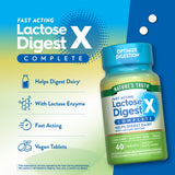 Nature's Truth Lactase Enzyme Tablets 90mg with dosage details