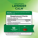 Nature's Truth Lavender Calm Softgels side view showing softgels