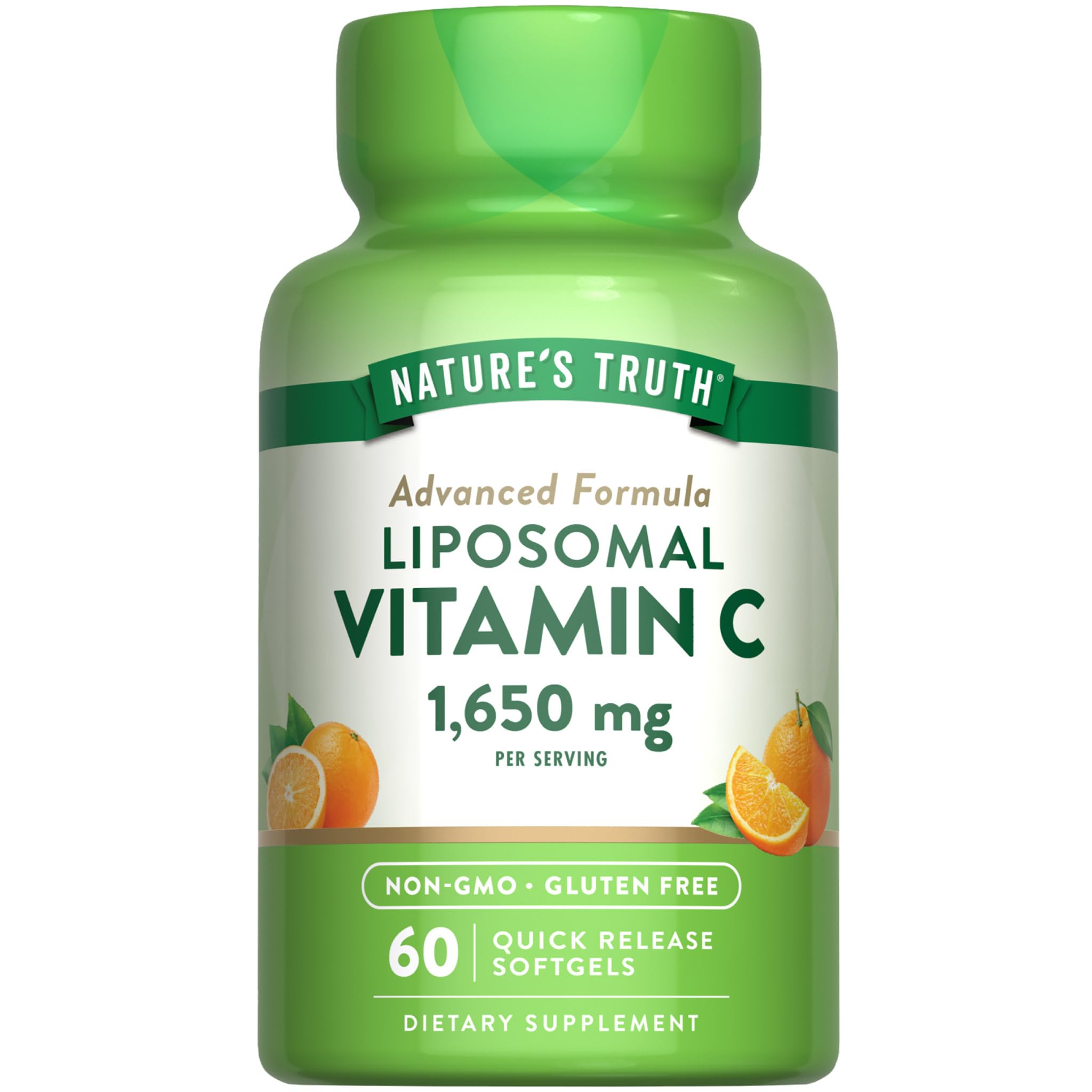 Nature's Truth Liposomal Vitamin C softgels front view
