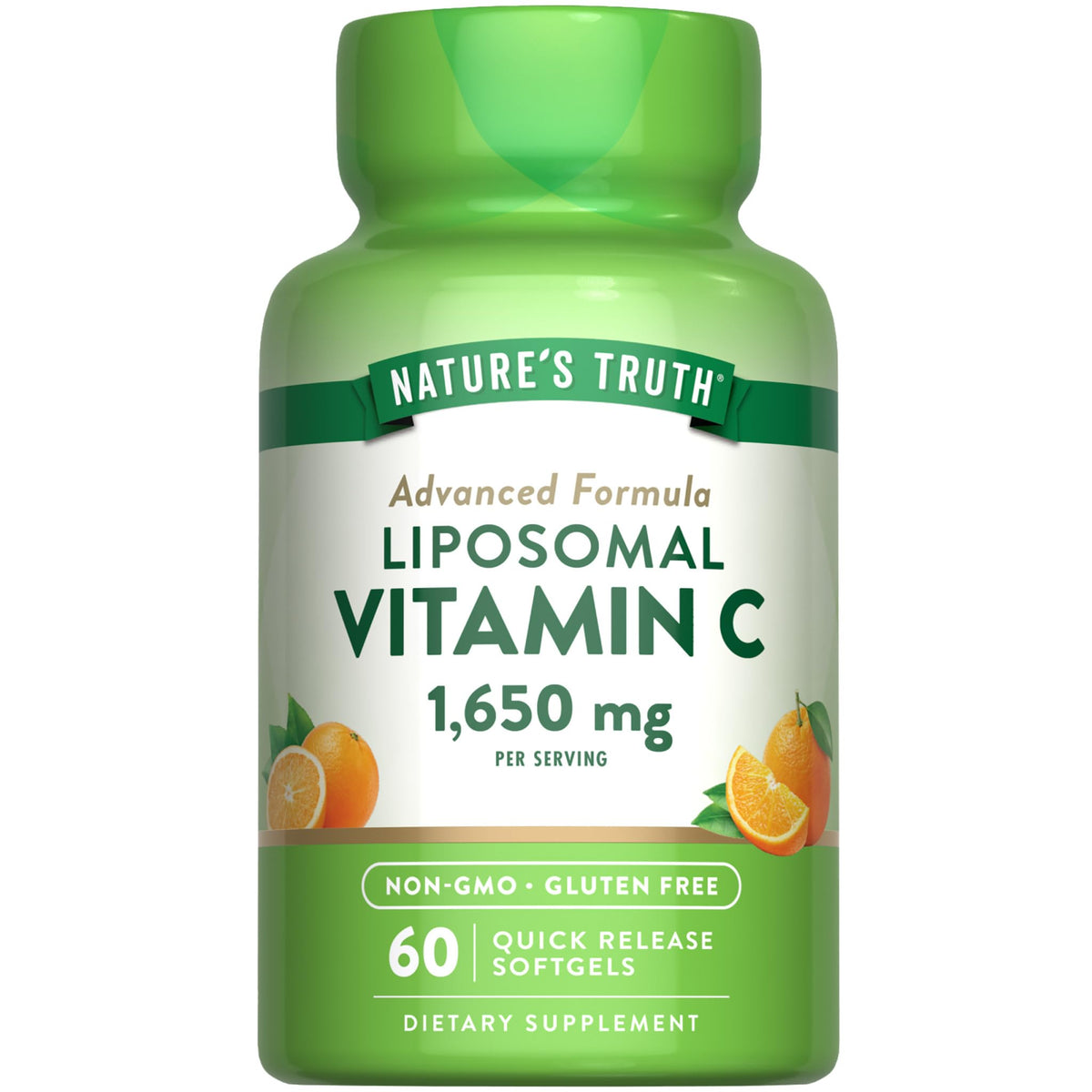 Nature's Truth Liposomal Vitamin C softgels front view