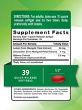 Nature's Truth Lutein & Zeaxanthin softgels back view