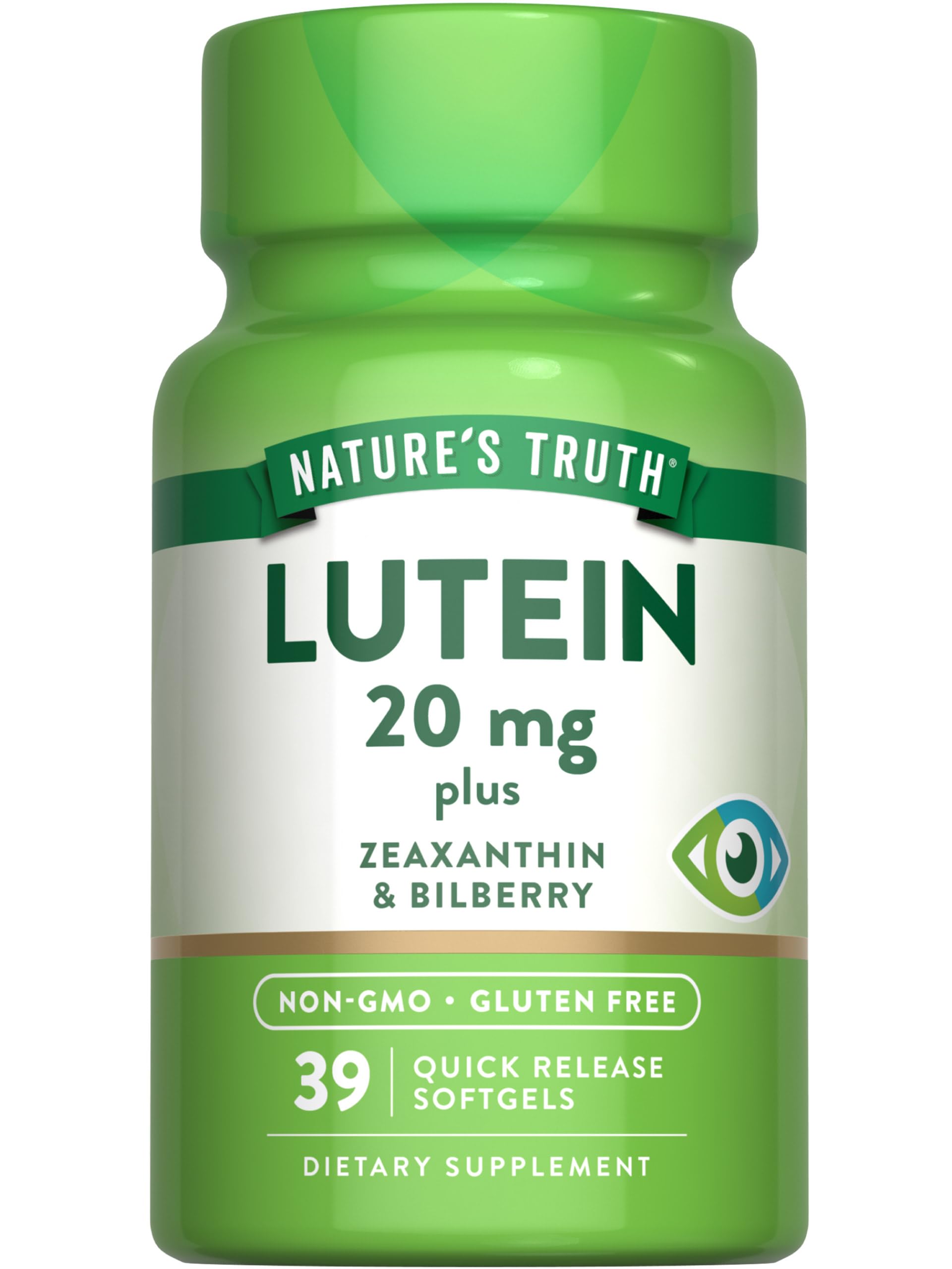 Nature's Truth Lutein & Zeaxanthin softgels front view