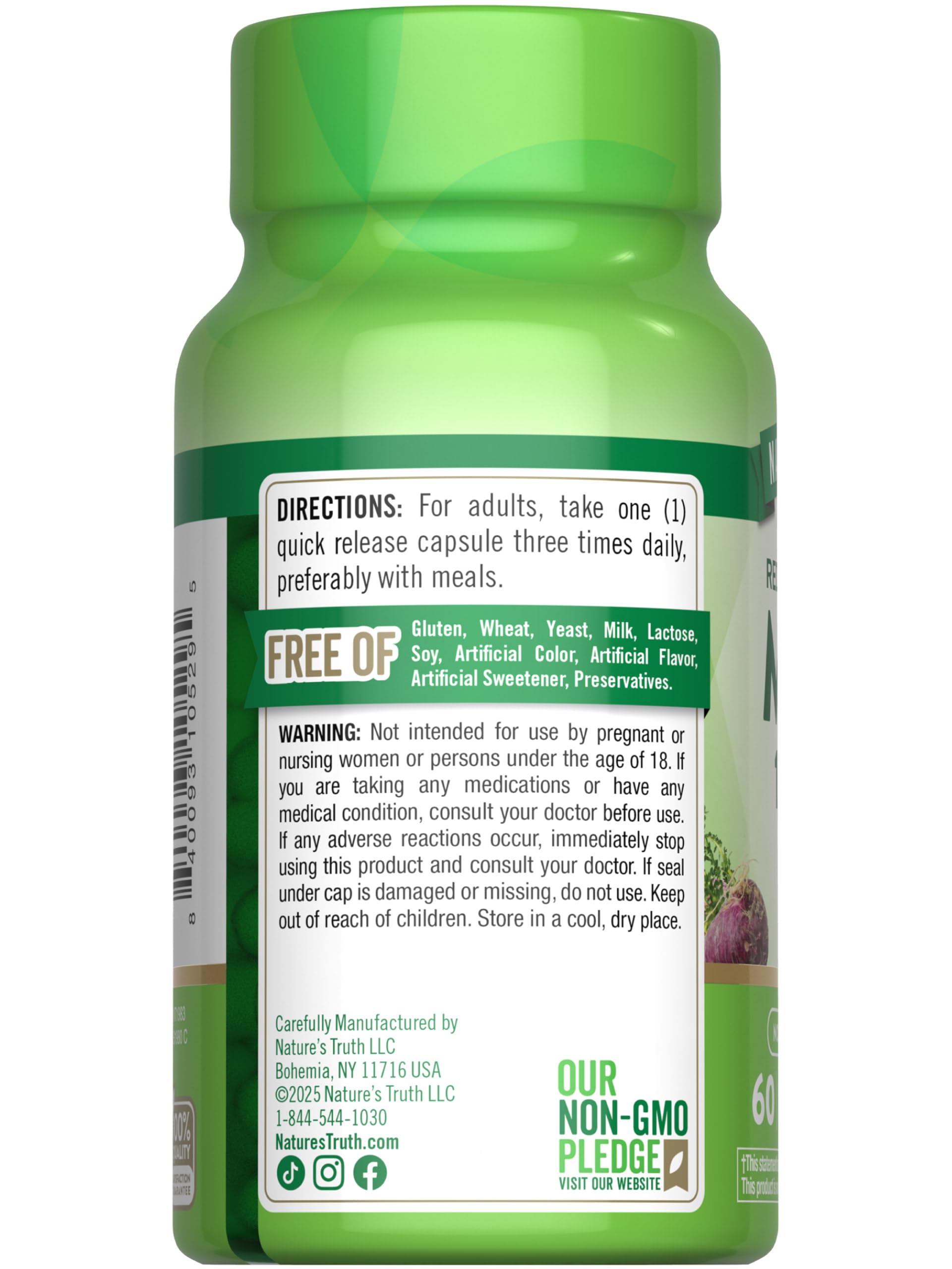 Nature's Truth Maca Root Capsules lifestyle scene with a notebook